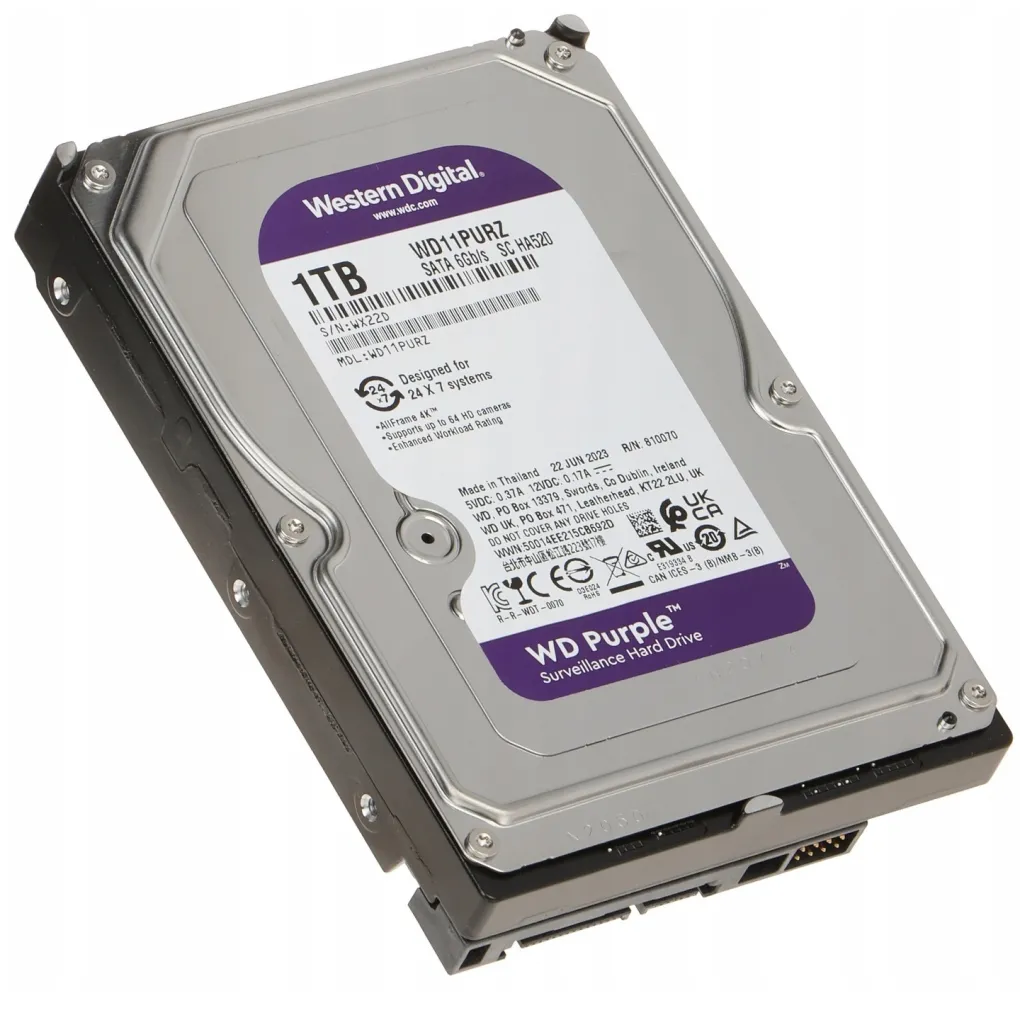 Жорсткий диск 3.5" 1TB 64MB Western Digital Purple (WD11PURZ)- Фото 4